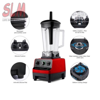2L Commercial Blender Ice Crusher 1500W (Red)