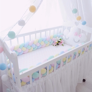 1M/100CM Things Newborn Baby Knot Kids Protector Bumpers in the Crib Bedding Pillow Room Bed Bumper Cribs Cot Cushion Decoration Infant