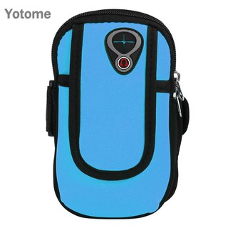 yotome Sports Jogging Gym Armband Running Bag Arm Wrist Band Hand Mobile Phone Case Holder Bag