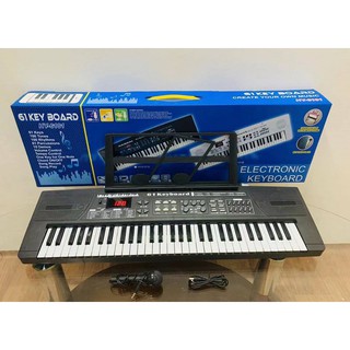 Electronic Keyboard Piano 61 Keys with Small microphone and Music Stand 6101