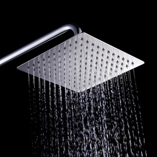 8inch Ultra Thin Top Overheaded Square Rain Rainfall Shower Head Spray Supplies for Bathroom