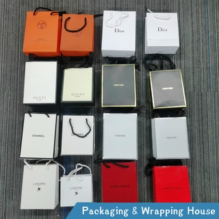 Branded Paper Bags Franchised Paper Handbag for Gift Lipstick High Quality
