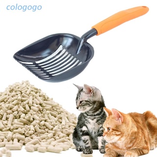 COLO Wooden Handle Ruled Grid Mesh Cat Litter Scoop with Non Stick Shovel Heavy Duty Large Scooper