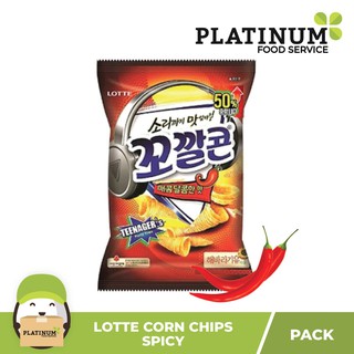 Lotte Sweet Corn Chips (Spicy) 72g