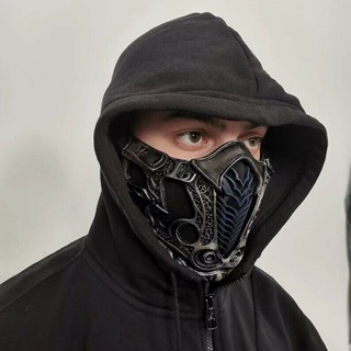 shirtwhitewomen✜☒2021 Mortal Kombat Sub-Zero Scorpion Mask Cosplay Costume Resin Masks Halloween