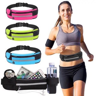Unisex stretchable Jogging Sports Belt Bag With Water Bottle Holder #COD