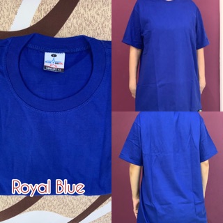 Royal Blue Comfort Plain Cotton Round neck Tshirt Unisex