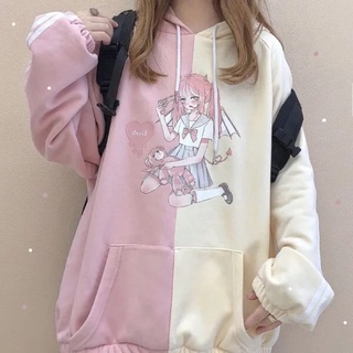 Kawaii Anime girl hoodie soft girl Aesthetic cute fashion Japanese (2)