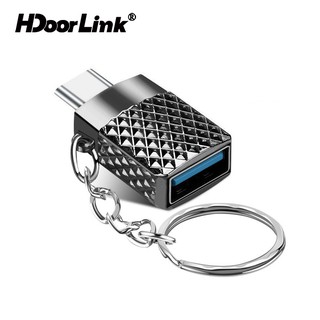 HdoorLink USB 3.0 To Type C OTG Adapter USB C OTG Wireless Data Sync Converter With Chain Mini Drive