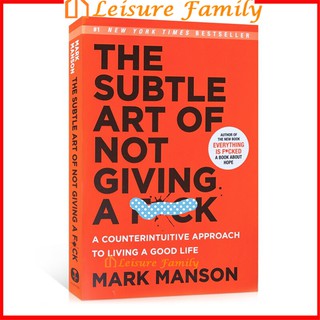 【 Leisure Family】The Subtle Art of Not Giving A F*ck Mark Manson Foreign Literature Inspirational Book