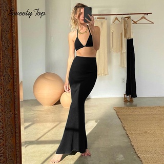 SweetyTop Women's 2021 Sexy Vest Fashion Skirt Set (3)