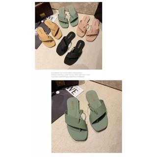 929# Fashionable flip flops all-match Korean flat-bottom non-slip beach flip flops slippers (9)