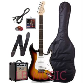 Davis Stratocaster SSS and SSH pickup electric guitar with 10watts amp (built-in overdrive) PACKAGE (1)