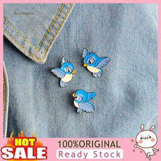 ✤XZYL✤Cute Cartoon Blue Bird Enamel Brooch Pin Denim Jacket Collar Backpack Badge