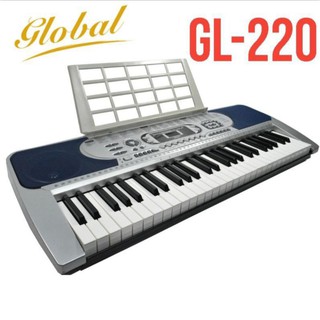 Global GL-220 Electric Keyboard Piano 54Keys Good For Beginner And For Gift