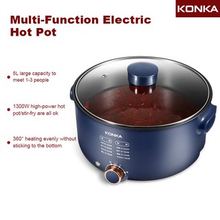 Kitchen Appliancesﺴ■◑Konka Electric Pot Multi-purpose Home Non-stick Round Skillet Electric Cooker E