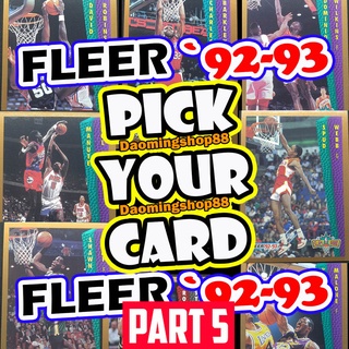 Fleer 1992-93 (PART 5 to PART 6) NBA Basketball Cards PICK YOUR CARDS!!!