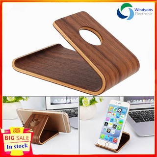 Universal Wooden Bamboo Cellphone Stand Holder for iPhone
