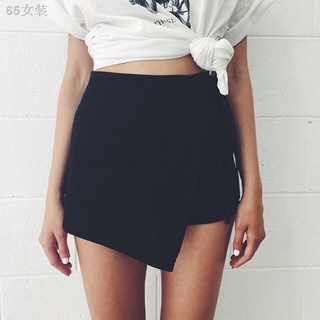 ☄❣♥ingramgogo♥ Womens Skorts Shorts Skirt High Waisted Casual Irregular Flanging Wrap Culottes