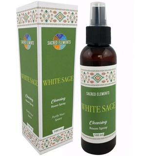 TNT White Sage Sacred Elements Room Spray - Cleansing - Smokeless Smudge Spray From India (100ml)