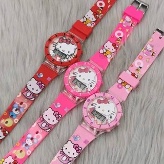 [Q.M.B] Hello Kitty KIDS watch with Disco Light