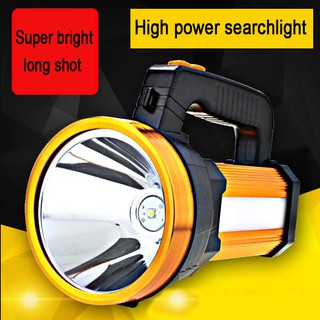 Super Bright LED Spotlight Waterproof Searchlight Torch Hiking Rechargeable Flashlight LED Hand Lamp