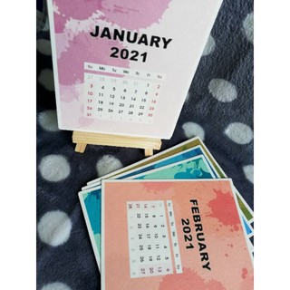 2021 Calendar with Mini Easel