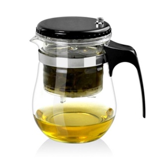 Tea Pots & Sets❀【Fast Delivery】Practical Tea Black Pot Filter Teapot Infuser Tea Pot With Strainer