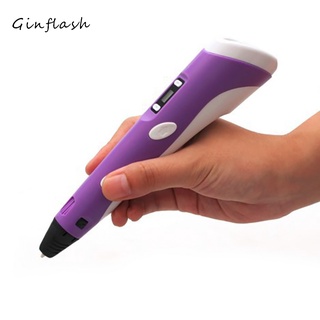 Ginflash Version 1.75mm ABS/PLA 3D Printing Pen With Free Filament 3D Pen Adapter
