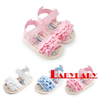 B.Y-Baby Girl Shoes Flower baby Toddler Princess First