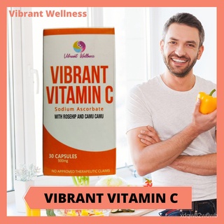 VIBRANT VIT C 100 Authentic 30 caps Safe for Kids and Pregnant Immuno Booster Vitamin C vi