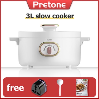 multi cooker Pretone 3L smart electric hot pot multi-function boiling pot One year warranty (1)