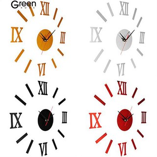 [COD] Greenhome Vintage Roman Numerals Frameless Wall Clock 3D Home Decor