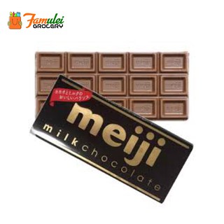 Meiji Chocolate Bars Milk and Black Flavor 50g