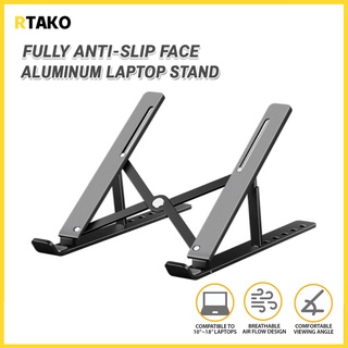 RTAKO Aluminum Alloy Foldable Laptop Stand Adjustable Laptop Holder Laptop Riser