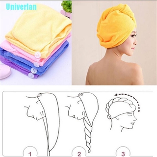Univerlan✹ Microfiber Hair Wrap Towel Drying Bath Spa Head Cap Turban Twist Dry Shower Hot