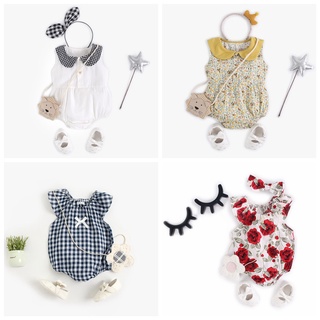Summer Floral Cotton Newborn Baby Girl Romper Cute Baby Clothing Outfits Fashion