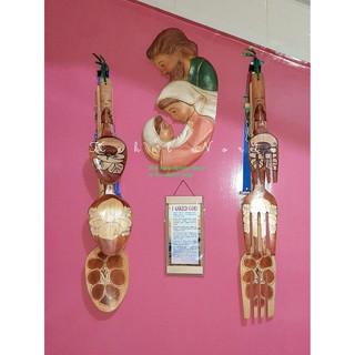 Wooden Spoon & Fork Wall Display Home Decor - Assorted Design