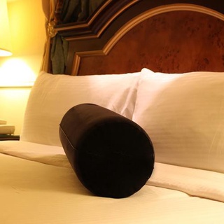 ✙❒☃Inflatable Bolster Pillow PVC and Flocking Waist Pillow