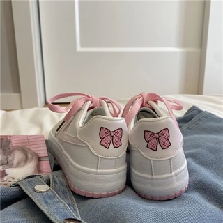 Soft sister pink white shoes female 2021 wild students cute sports