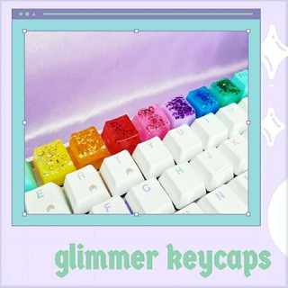 ☆Glimmer☆ Handmade Resin Artisan Keycaps for Mechanical Keyboard CherryMx Gateron Kailh Switch