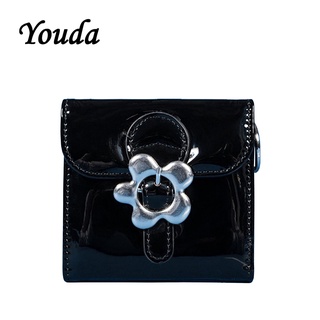 【hardcover】 Youda Cute Women Purse PU Bright Leather Design Wallet Sweet Ladies Mini Purses Vintage