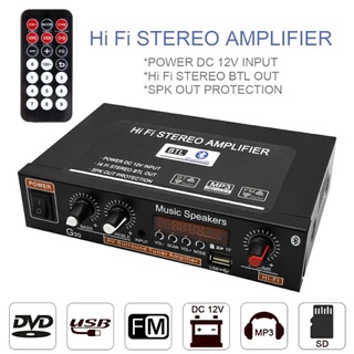 Bluetooth Amplifier HiFi Amplifier with Remote Control - G30