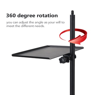 ☁200 * 140MM Sound Card Tray Live Broadcast Microphone Rack Stand Tray Tripod Phone Holder for Outdo
