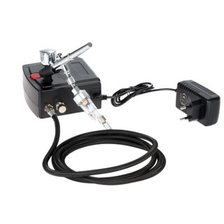 100-250V Professional Gravity Feed Dual Action Airbrush Air Compressor Kit for Art Painting