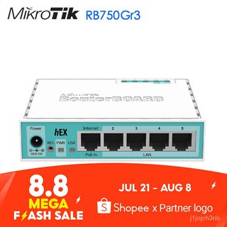 Mikrotik RB750Gr3 HEX 5-port Gigabit SOHO Management router HjqY