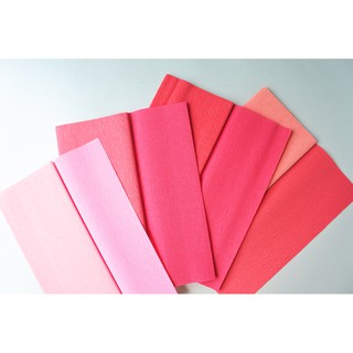 Doublette Crepe Paper for Paper Flower Pink Pallete (from Germany)