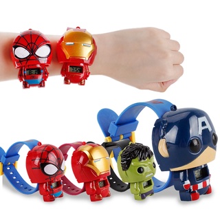 Super Hero Watch Avengers Cartoon Captain America Spiderman Electronic Watch