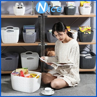 N489-Storage basket, portable storage basket, desktop debris basket