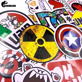 ☬LION Motorcycle 40pcs Mixed funny brand DIY decor decal skateboard doodle Car Motorcycle Bicycle